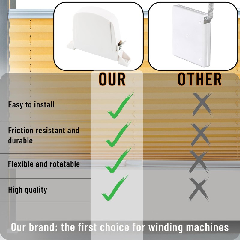 badaren Roller Shutter Belt Winder, Screw-On Winder, 180° Rotation, Roller