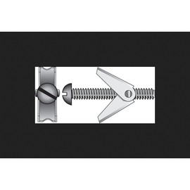 Hillman 1/4 in. Dia. x 3 in. L Round Steel Toggle Bolt 1 pk