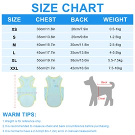 Risipu Dog Cooling Vest Premium Breathable Ice Silk Summer Clothes for Dogs Cats Quick Dry Puppy T-Shirt, Ideal for Outdoor Activity (Green, L)