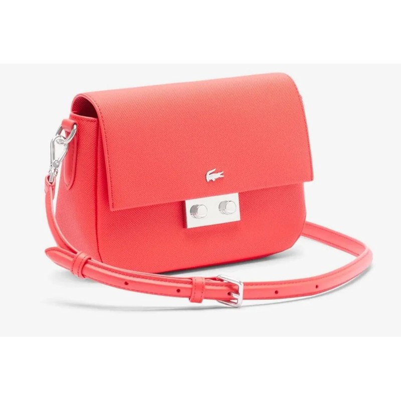 Lacoste Crossover Bag in Grenadine, Adjustable Shoulder Strap