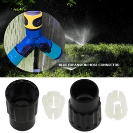 The Lord of the Tools 2 Sets Female Hose End Connector Garden Hose Tap Quick Connector Hose Pipe Fittings Replacement Kit for Expanding Hoses Adaptor Pipe Irrigation Fitting Blue