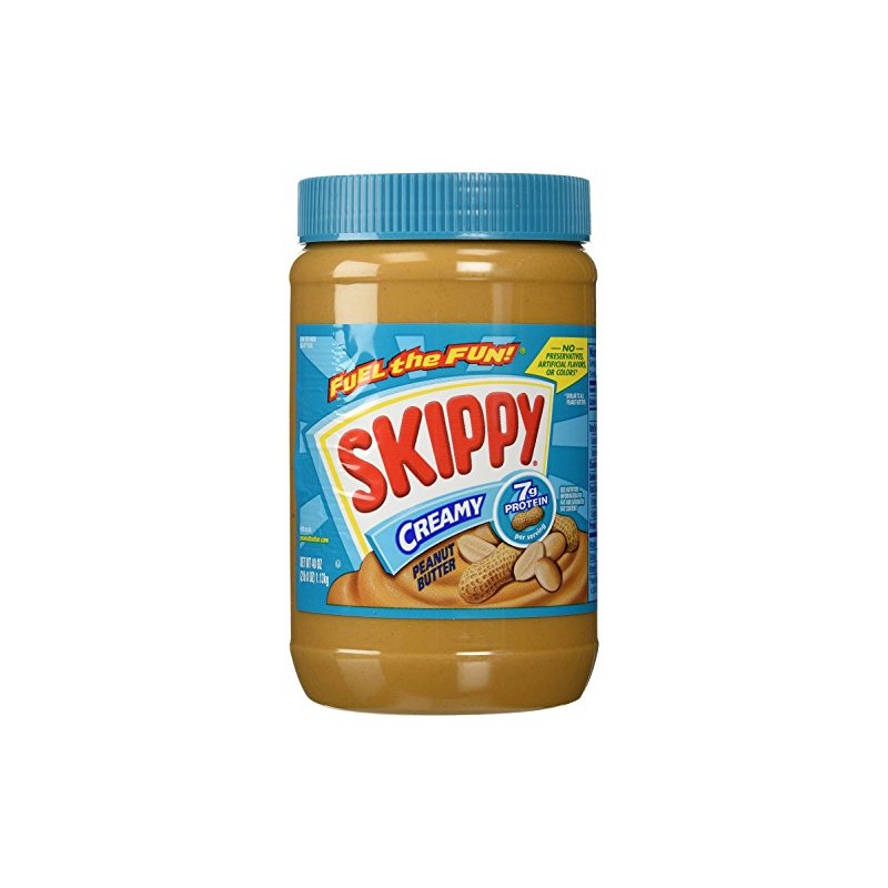 Skippy Creamy Peanut Butter, 40 OZ (Pack of 3)