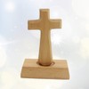 VOSAREA Christian Wooden Cross with Magnetic Base Decorations