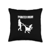 German Shorthaired Pointer mom Dinosaur Throw Pillow