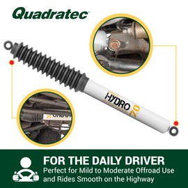 Quadratec Maximum Duty Hydro 7.0 Front Shock Absorber - Fits Jeep Wrangler YJ 1987-1995 with 0" - 1" Lift - For Mild to Moderate Offroad Use - Twin-Tube Hydraulic Shock