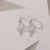 AKICE 2pcs 0.26ct Moissanite Brilliant Cut for Certified Earring S925