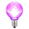 Vickerman G30 LED Purple Bulb E12 Nickel Base .45W, Package