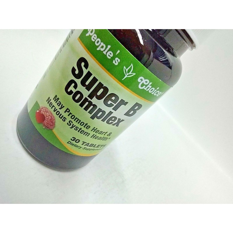 People's Choice 6X ($3.83) Super B Complex 30 Tablets Vitamin
