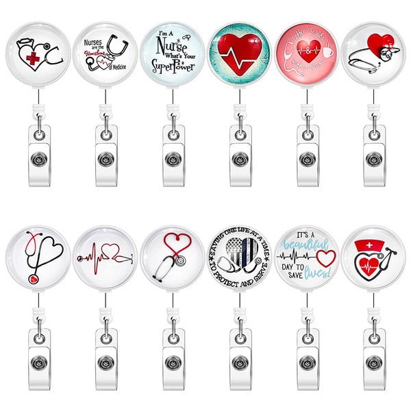 Ohok Pack of 12 Key JoJo Extendable ID Card JoJo