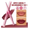 Febble Labial Mate Larga Duración Delineador Lapiz Labial