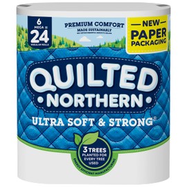 Quilted Northern Ultra Soft & Strong Toilet Paper, 6 Mega Rolls