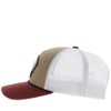 HOOEY Men's Cavvy Punchy Adjustable Snapback Hat, Tan/White, One Size