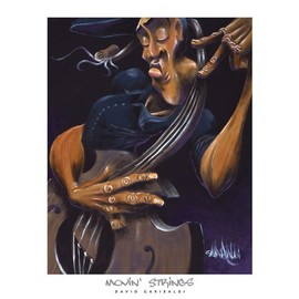 Picture Peddler Movin' Strings David Garibaldi Print African American Music Ethnic Poster 24x30