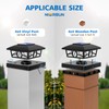 NIORSUN Solar Post Lights Outdoor, Fence Post Solar Lights Warm
