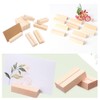 Wood Place Card Holders, Wanfoou 30 Pieces Wood Sign Holders