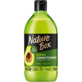 Nature Box Repair Conditioner (385ml), Natural Hair Conditioner, Enriched with Cold-Pressed Avocado Oil, Repairs Hair and Smooths Split Ends, Vegan Formula
