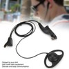 Walkie Talkie Earphone D Shape Comfortable Universal Earpiece Fit for