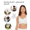 SUSA Women's Damen BH Ohne Bügel 8014 Minimizer Bra, Off-White