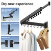 LIENAHU Clothes Drying Rack Wall Mounted(can fold Upward),Laundry Drying Rack,Laundry