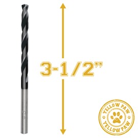 3/16 Inch Drill Bit (5 Pack) Industrial Grade M35 Cobalt Titanium Aluminum Nitrite - 3/16" Diameter & Total Length of 3-1/2" with Working Length of 2-5/16" Easily Drill Into Metal, Steel, & Aluminum