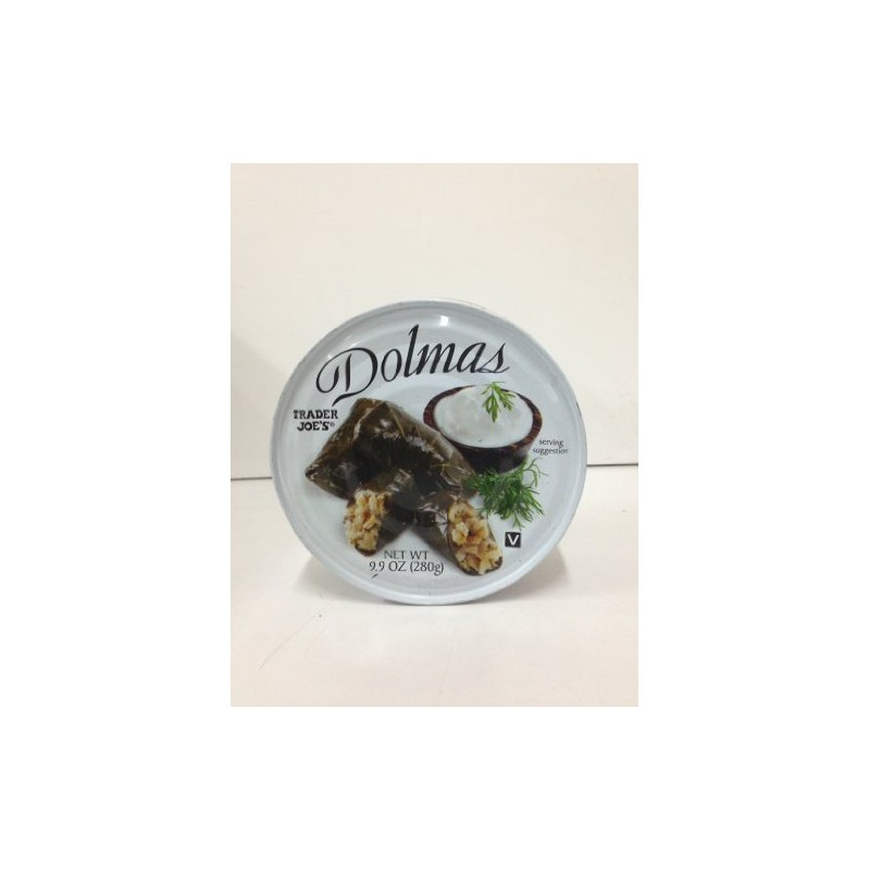 Trader Joe's Dolmas Vine Leaves Stuffed with Rice (Pack of