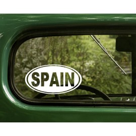 The Decal and Sticker Mafia 2 SPAIN DECALs Oval Sticker For Bumper Car Rv Window Truck 4x4 Laptop