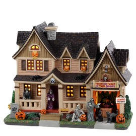 LEMAX Village Collection - Spooky Town Trick Or Treat, If You Dare Lit Building #35007