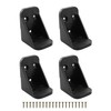 JCBIZ 4PCS Black Furniture Right Angle Bracket Plastic Corner Support
