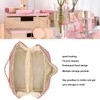 Make Up Cosmetic Bag PU Leather 180 Degree Opening Large