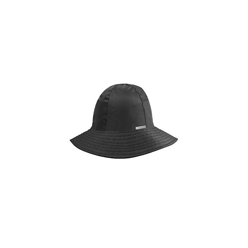 Black Reversible Rain Or Sun Style Bucket Hat Black