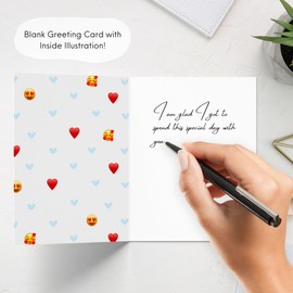 ALY LOU Father's Day Card Dad Birthday Card For Husband Him, Thank you Grandpa Stepdad Greeting Card for Parents (You’re The Best Dad! Ok (Text Message))