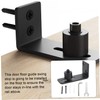 TEHAUX Sliding Door Floor Guide Swing Stop for Barn Doors