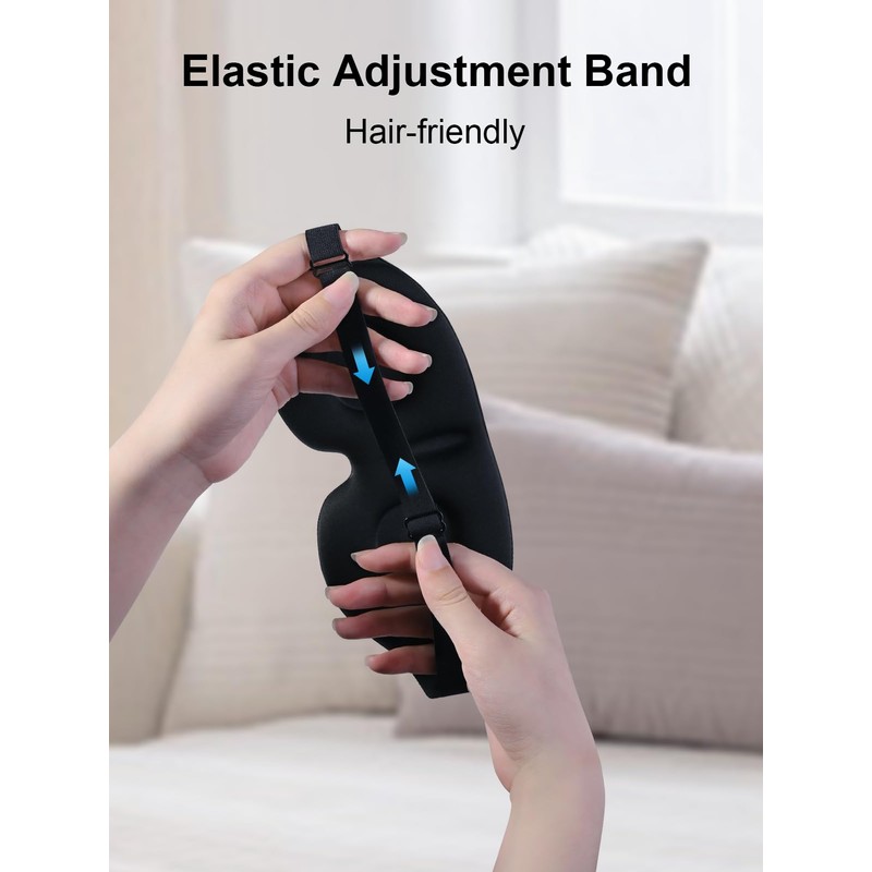 Sleep Mask for Men Women, 3D Soft Eye Mask Side