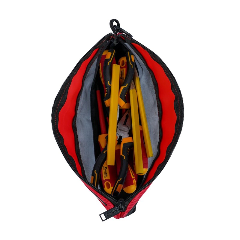 2 Pack Tool Pouch Zipper Storage Bag,Heavy Duty Small Tool