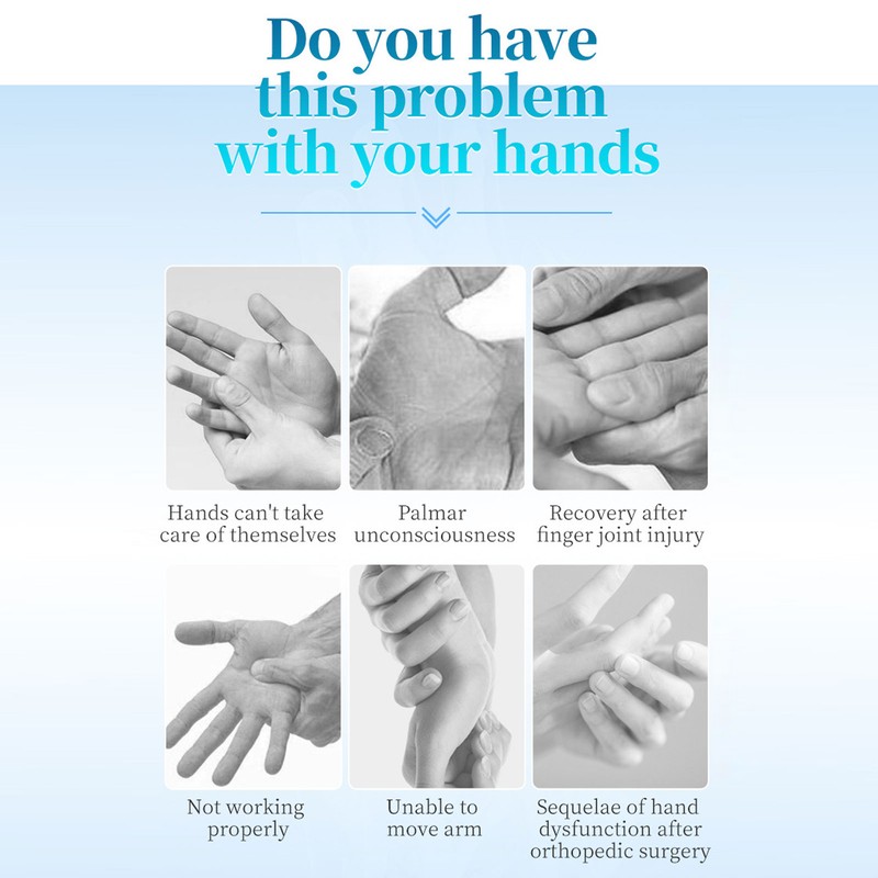 Hand Wrist Exerciser Glove Soft Resin Fibre Finger Training Orthotics
