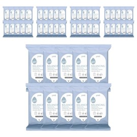Pretty mildly acidic hyaluronic cleansing tissue, 20 sheets, 50 pcs / 프레티 약산성 히알루로닉 클렌징 티슈, 20매입, 50개
