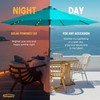 Tempera 10ft Patio LED Umbrella with light | Solar Outdoor