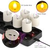 PChero Rechargeable Flameless Candles with Remote Timer & Charging Base,