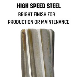Drill America DWRRS15/16 HSS Straight Flute Shell Reamer, 15/16"