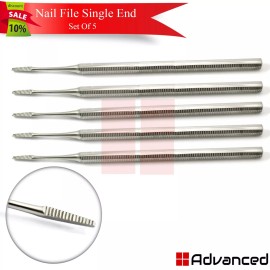 Medentra 5 Pcs Professional Chiropody Toe Nail Files Ingrown Nail Filer Salon & Spa Tools