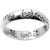 STERLING SILVER"I WILL WAIT FOR MY BELOVED" PURITY RING STYLE
