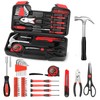 39-Piece Household Tool Set with Toolbox Storage Case - All