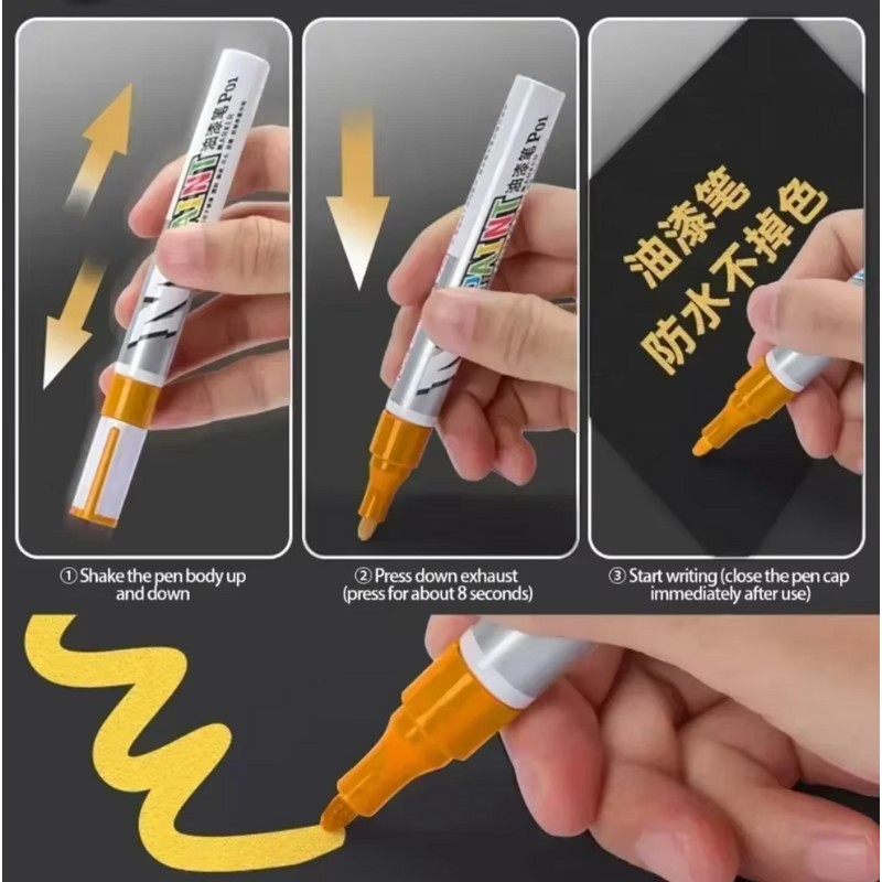 Waterproof Car Paint Scratch Repair Pen - Clear & Color