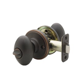Copper Creek EK2030TB Egg Door Knob, Privacy Function, 1 Pack, in Tuscan Bronze