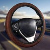 CGEAMDY Fashion Non-Slip Leather Car Steering Wheel Cover, Breathable, Ultra