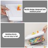 loobuu Plastic Storage Bins with Lids - 1 Set Stackable