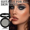 Matte Grey Single Eyeshadow - Pressed Fine Powder, Intensely Pigmented