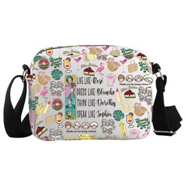 WCGXKO TV Show Inspired Crossbody Bag Golden Sister Gift Golden TV Show Gift Dorothy Sophia Blanche Rose Fans Merch (Live like Cro-s CA)