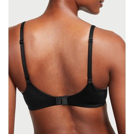 Victoria's Secret Everyday Comfort T Shirt Demi Bra, Lace, Bras for Women, Body by Victoria Collection, Black (36A)