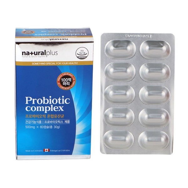 Natural 60 Capsule Probiotic Mixed Lactobacillus / 내츄럴 60캡슐 프로바이오틱